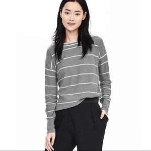 NWT Banana Republic italian yarn striped sweater